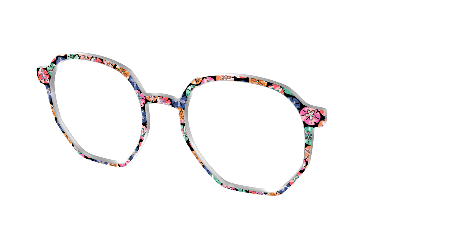 The Chic Sand Dollars - Angle Top Image - Pair Eyewear