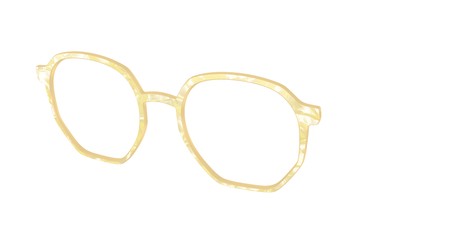 The Citrine Pearl Marble - Angle Top Image - Pair Eyewear
