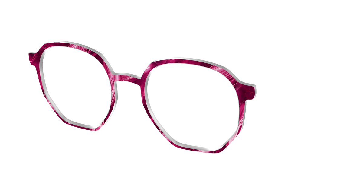 The Cranberry Marble - Angle Top Image - Pair Eyewear