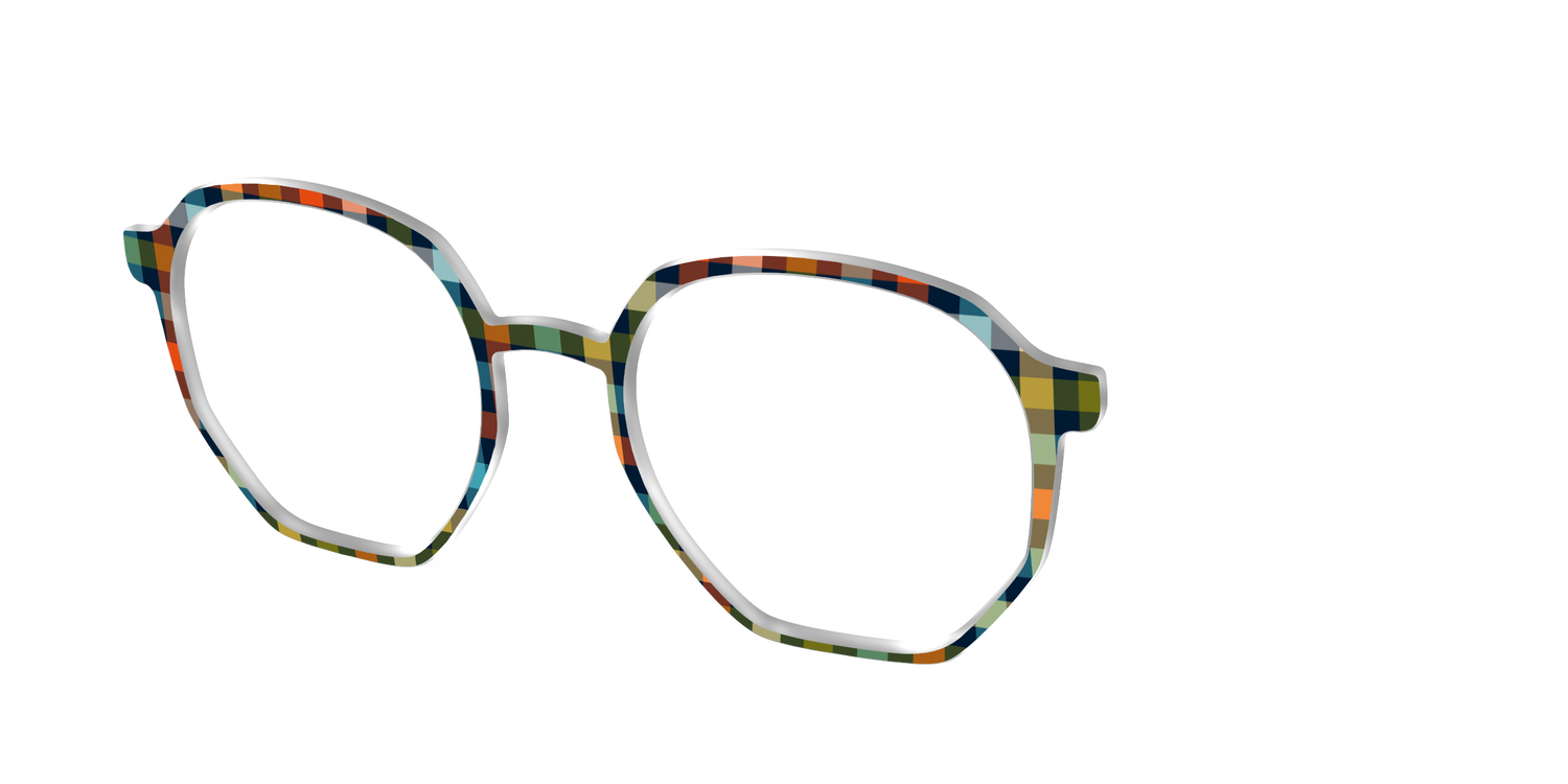 The Dockside Gingham - Angle Top Image - Pair Eyewear