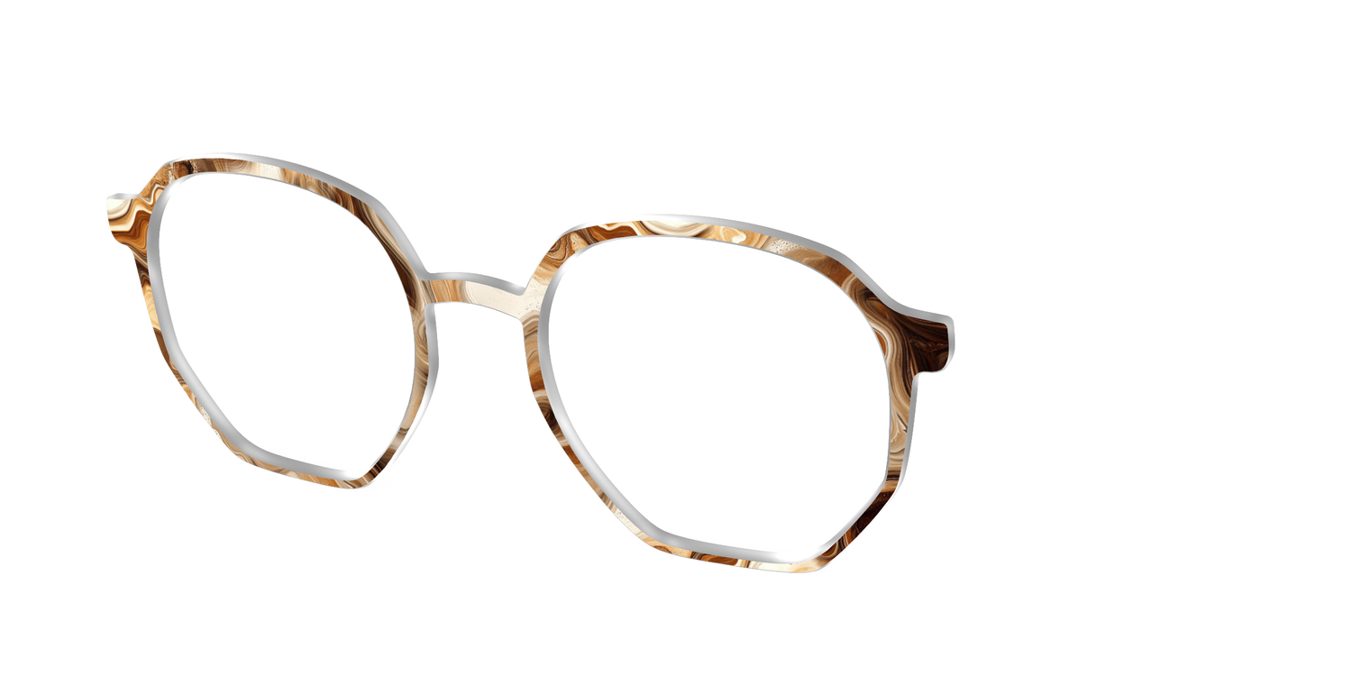 The Espresso Marble - Angle Top Image - Pair Eyewear