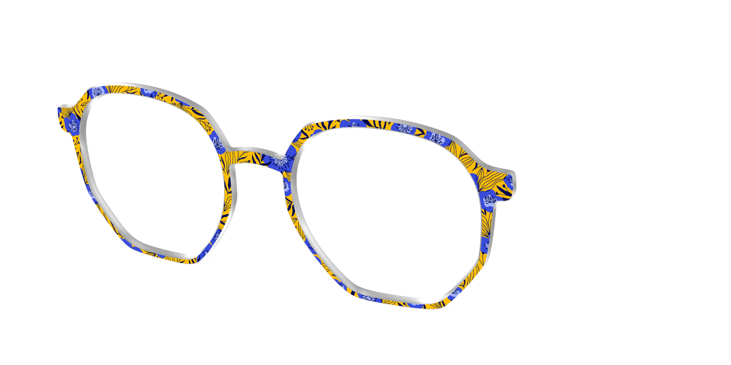 The Fab Floral - Angle Top Image - Pair Eyewear