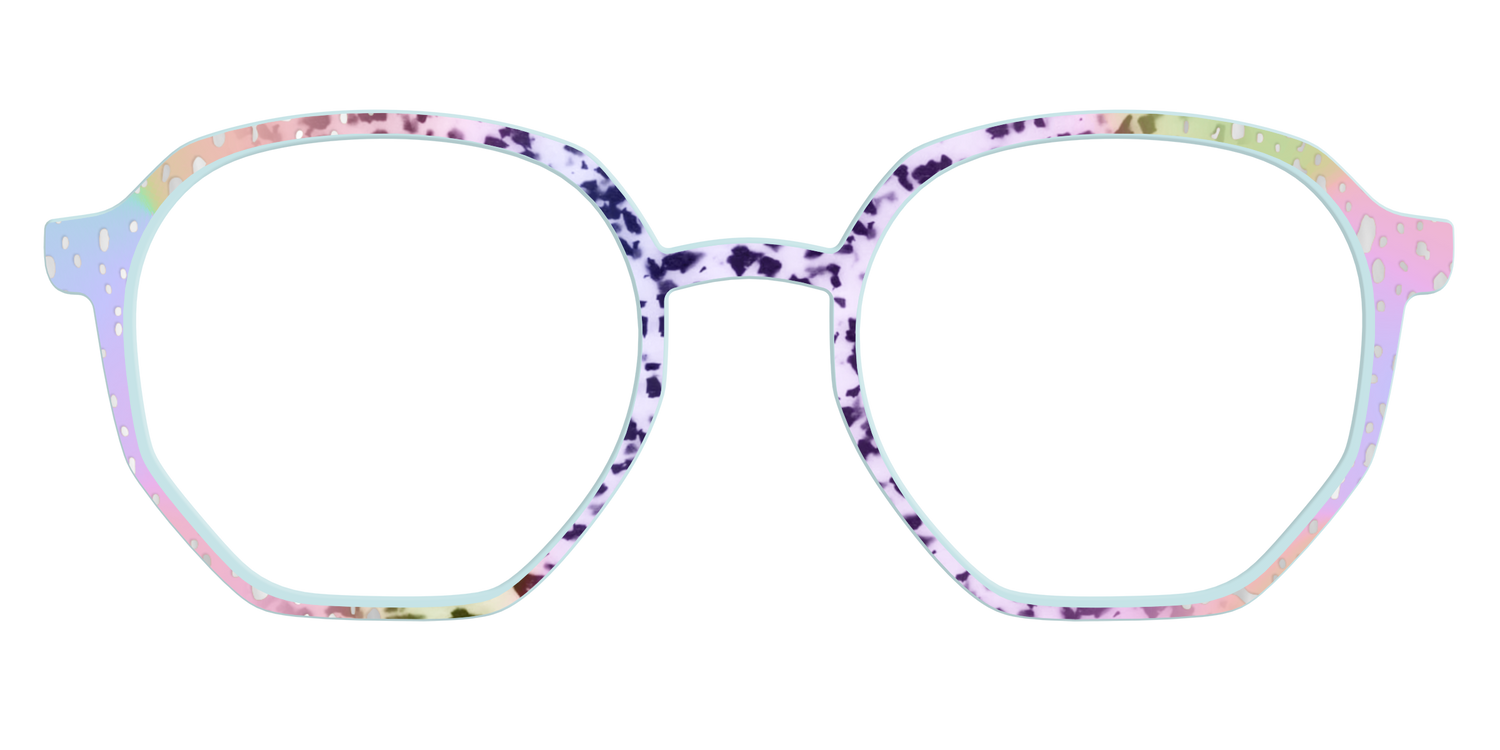 The Fairy Spots with Silver Foil - Front Top Image - Pair Eyewear