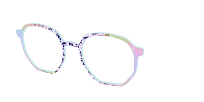The Fairy Spots with Silver Foil - Angle Top Thumbnail - Pair Eyewear