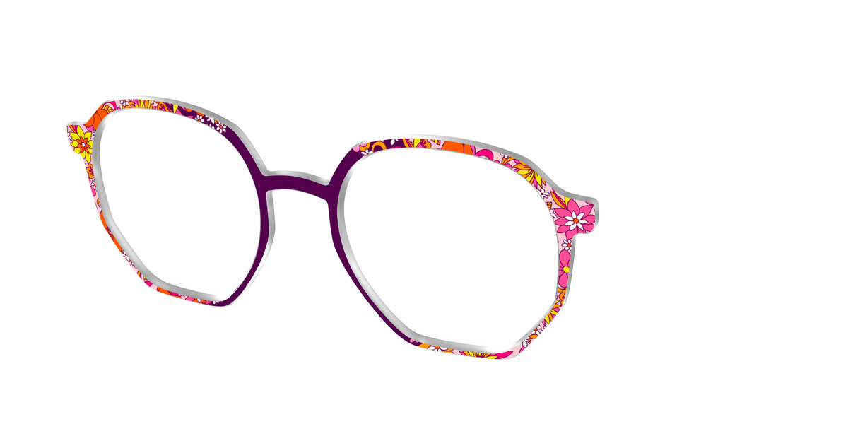 The Far Out Floral - Angle Top Image - Pair Eyewear