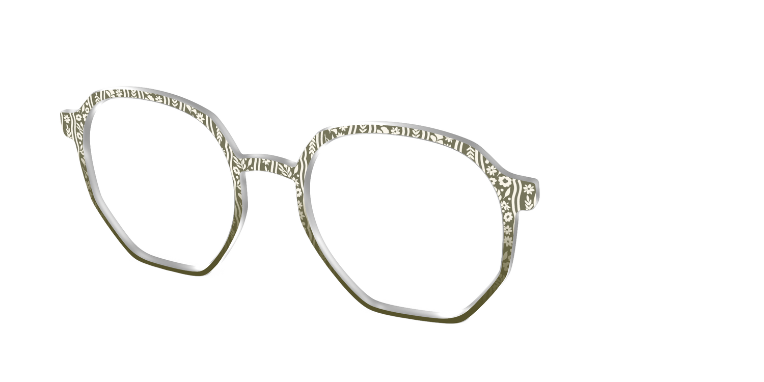 The Floret Stripes - Angle Top Image - Pair Eyewear