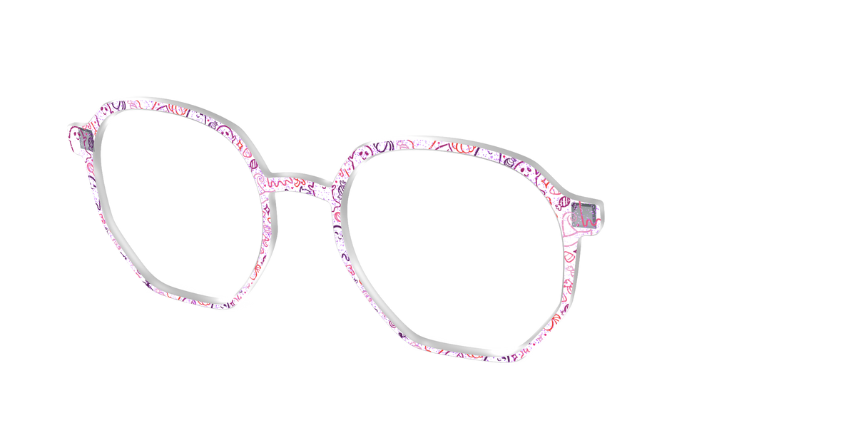 The Frightfully Fun Doodles Crystal - Angle Top Image - Pair Eyewear