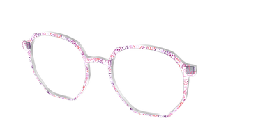 The Frightfully Fun Doodles Crystal - Angle Top Thumbnail - Pair Eyewear