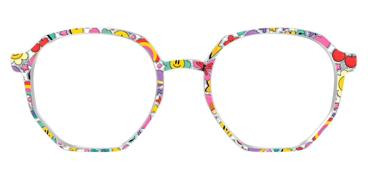 The Funky Foil Stickers - Front Top Image - Pair Eyewear