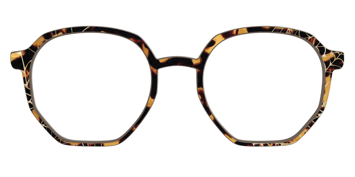 The Haunted Tortoise with Gold Foil Webs - Front Top Image - Pair Eyewear