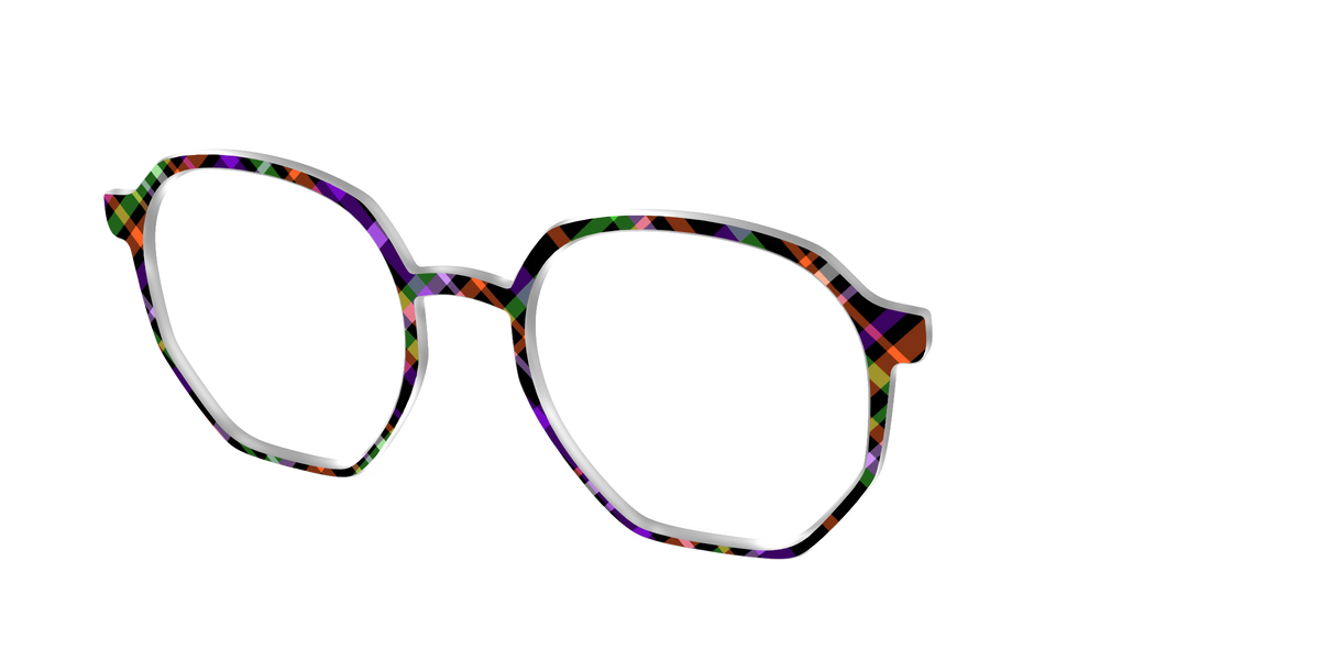 The Hexed Plaid - Angle Top Image - Pair Eyewear