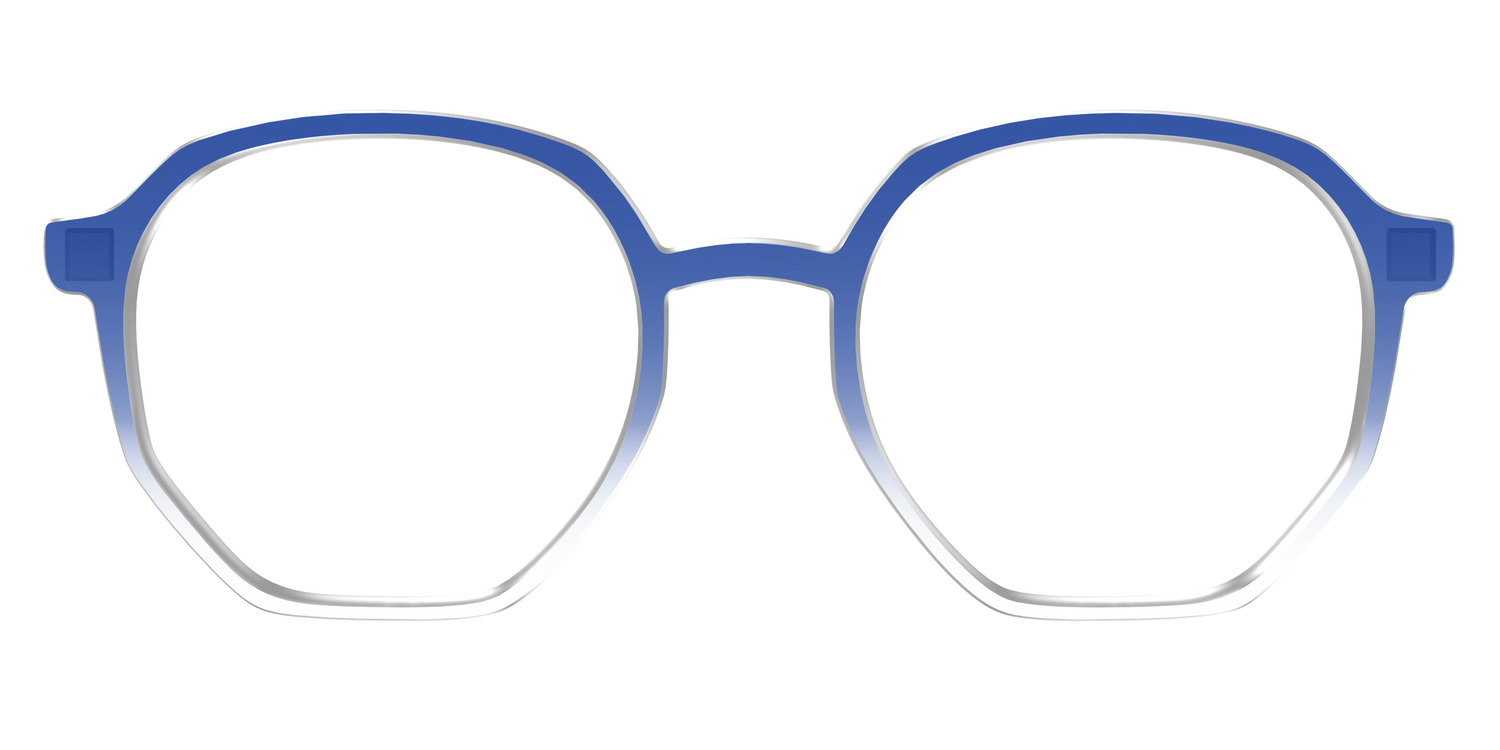 The Indigo Gradient Crystal - Front Top Image - Pair Eyewear
