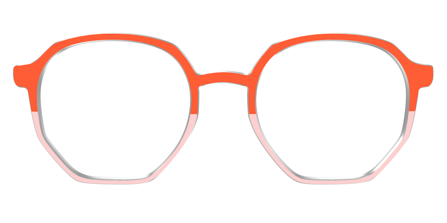 The Jasper & Venetian Pink Split - Front Top Image - Pair Eyewear