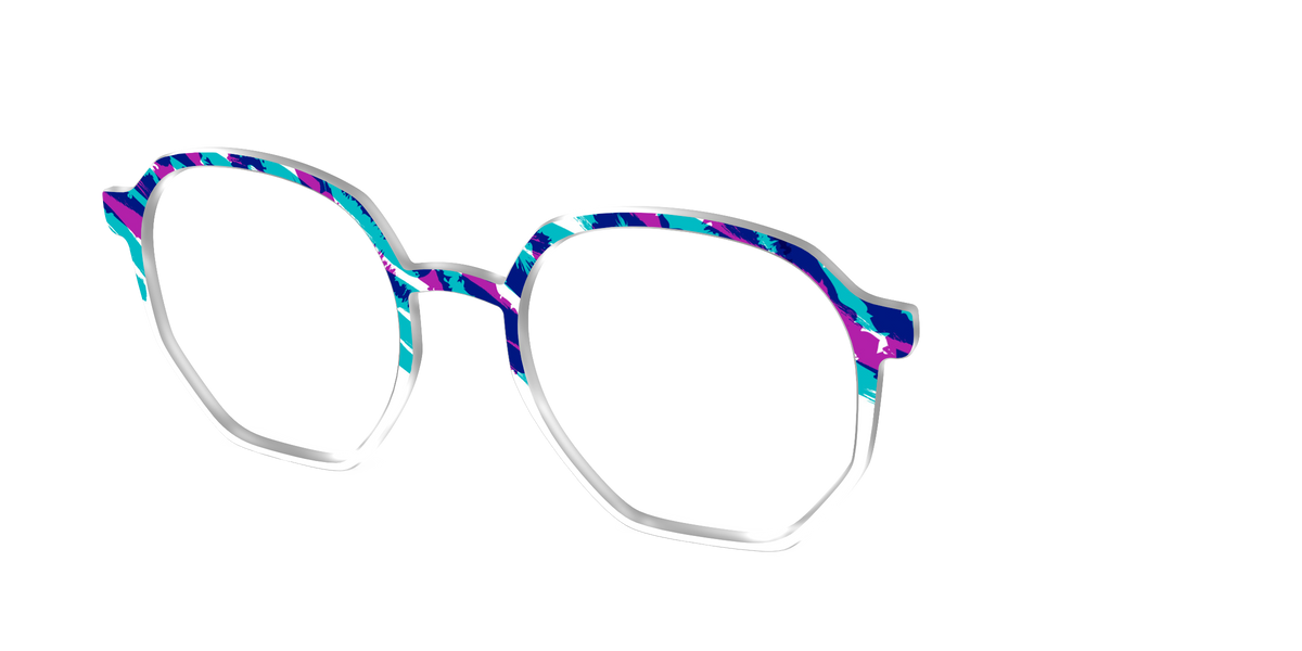 The Jazzy Scribble - Angle Top Image - Pair Eyewear