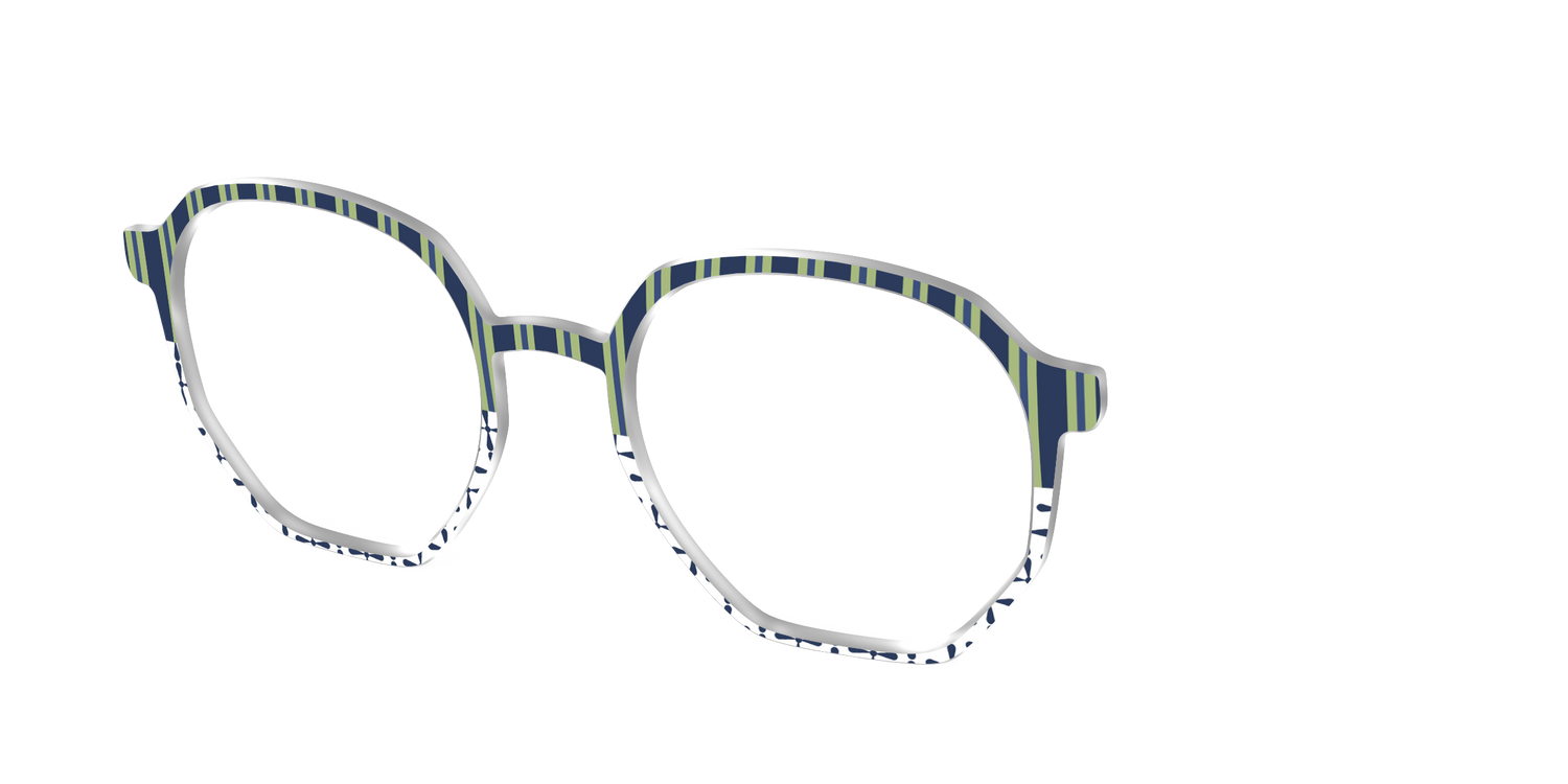 The Kayak Stripes - Angle Top Image - Pair Eyewear
