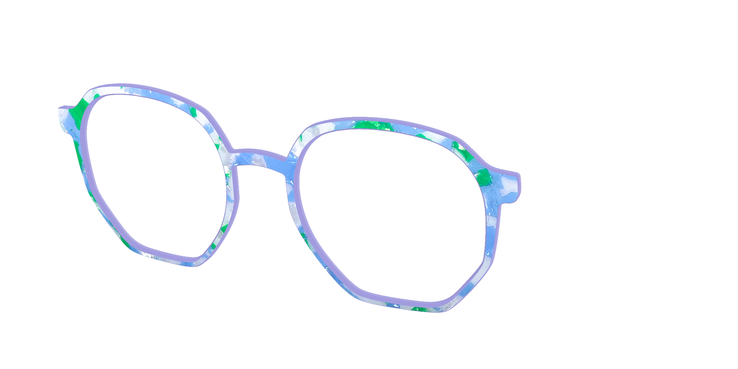 The Lakeside Pearl Marble - Angle Top Image - Pair Eyewear