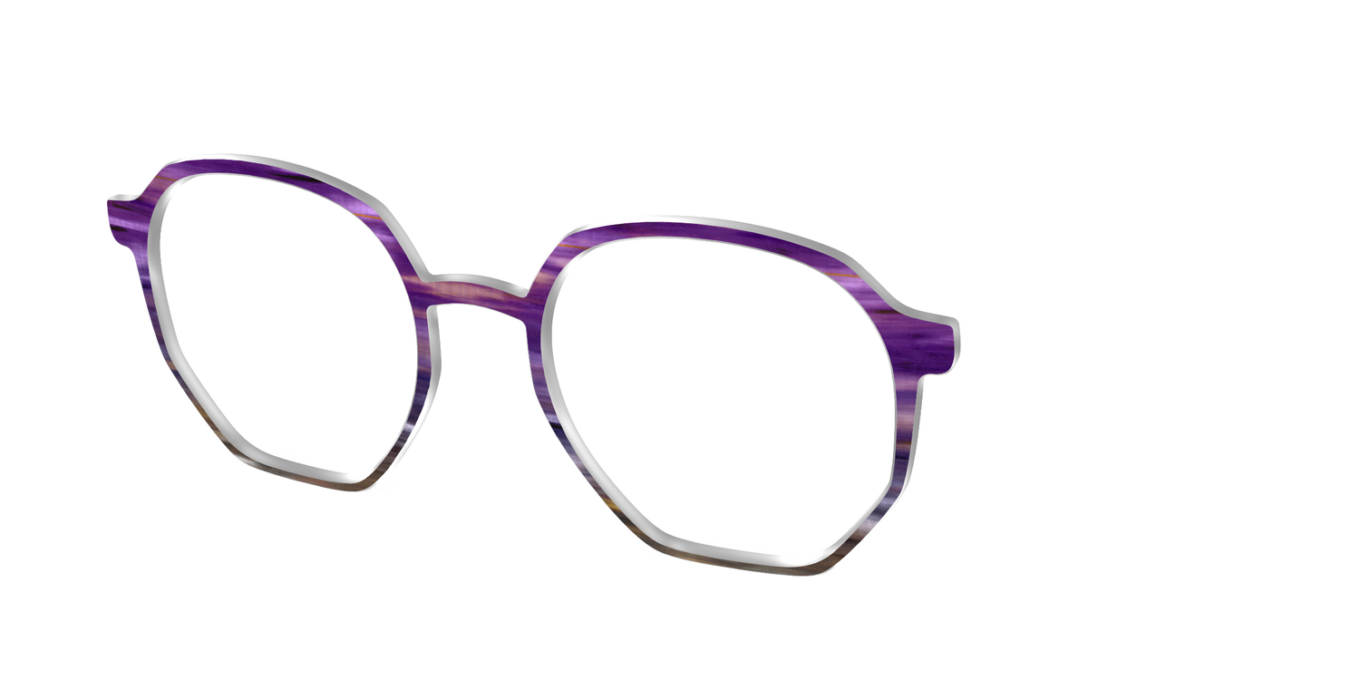 The Lilac Gradient Horn - Angle Top Image - Pair Eyewear