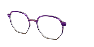 The Lilac Gradient Horn - Angle Top Thumbnail - Pair Eyewear