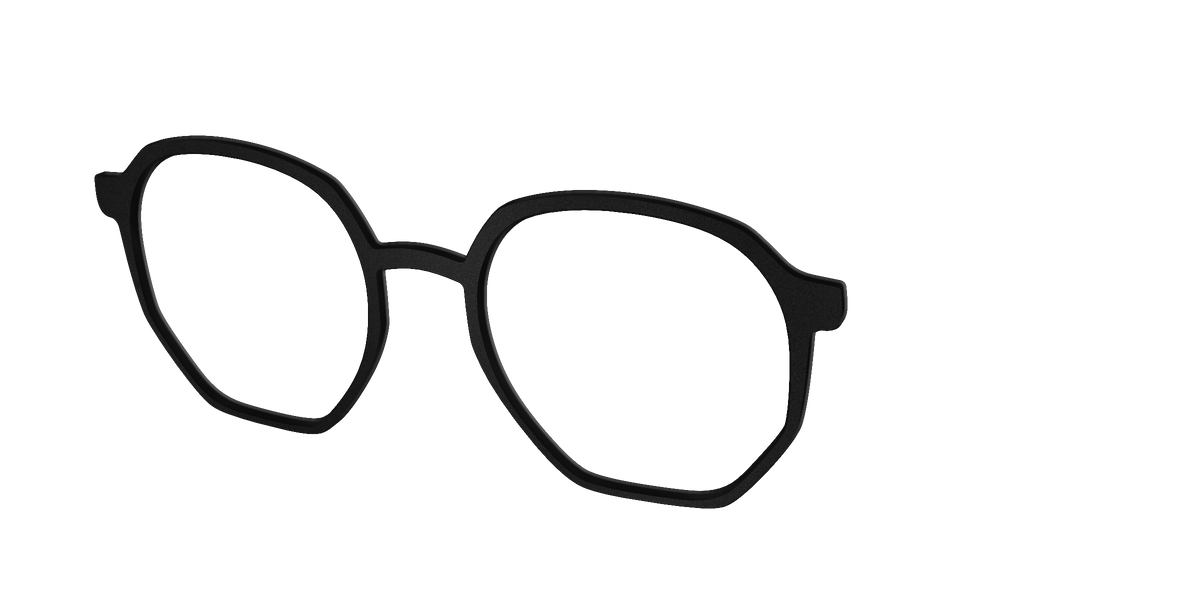 The Matte Black - Angle Top Image - Pair Eyewear