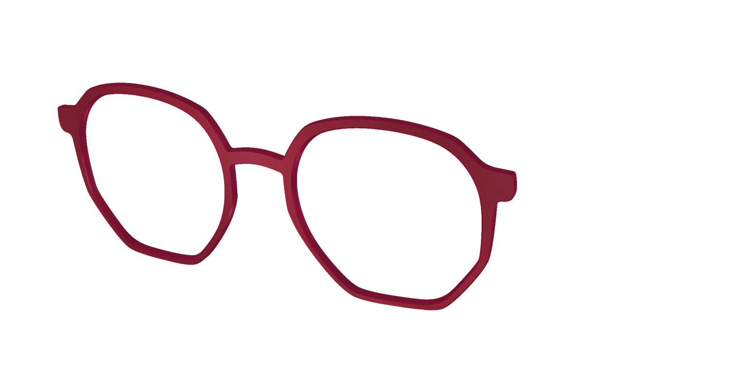 The Matte Burgundy - Angle Top Image - Pair Eyewear