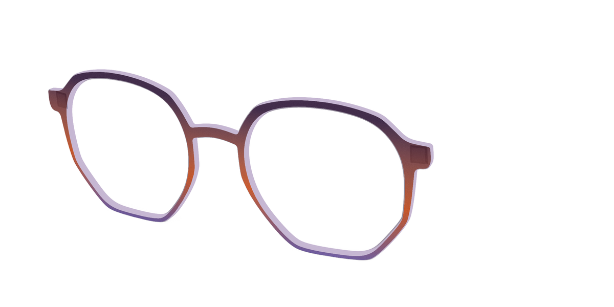 The Matte Midnight to Violet Gradient - Angle Top Image - Pair Eyewear