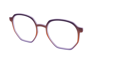 The Matte Midnight to Violet Gradient - Angle Top Thumbnail - Pair Eyewear