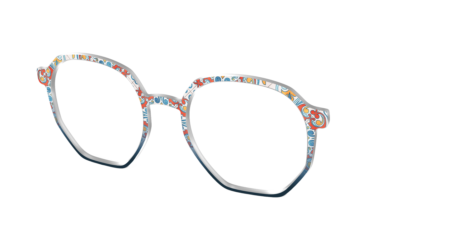 The Mediterranean Tile - Angle Top Image - Pair Eyewear