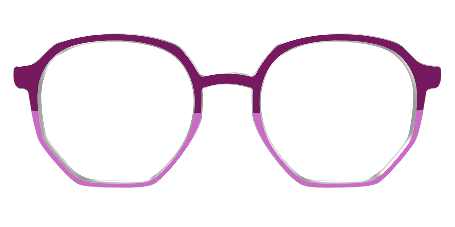The Mulberry & Orchid Split - Front Top Image - Pair Eyewear
