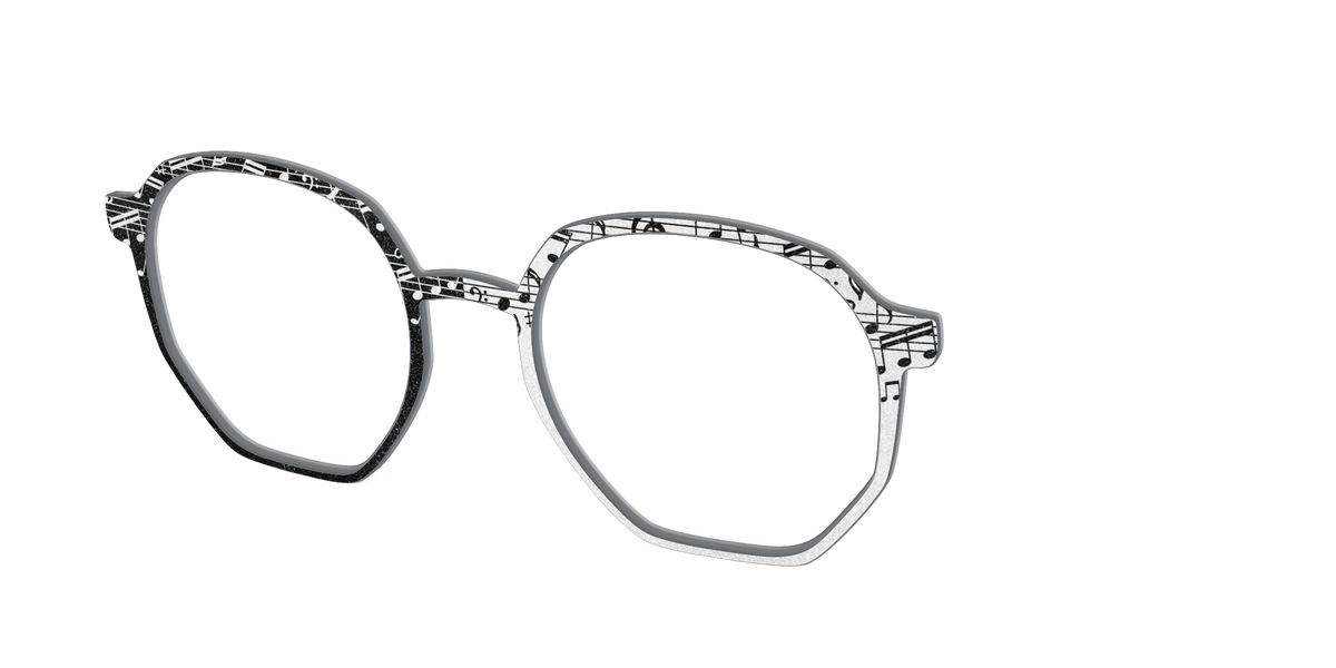 The Musical Shimmer Split - Angle Top Image - Pair Eyewear
