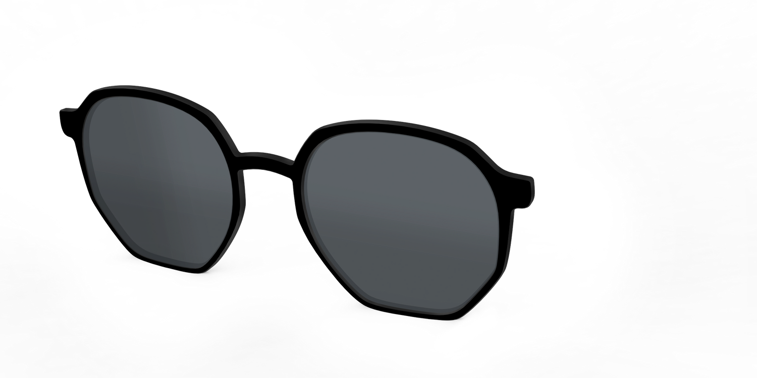 The Non-Polarized Black Sun Top - Angle Top Image - Pair Eyewear
