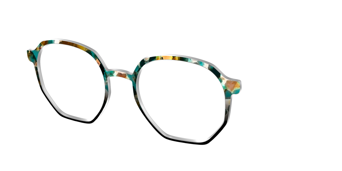The Oxidized Copper Tortoise - Angle Top Image - Pair Eyewear