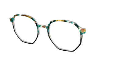 The Oxidized Copper Tortoise - Angle Top Thumbnail - Pair Eyewear