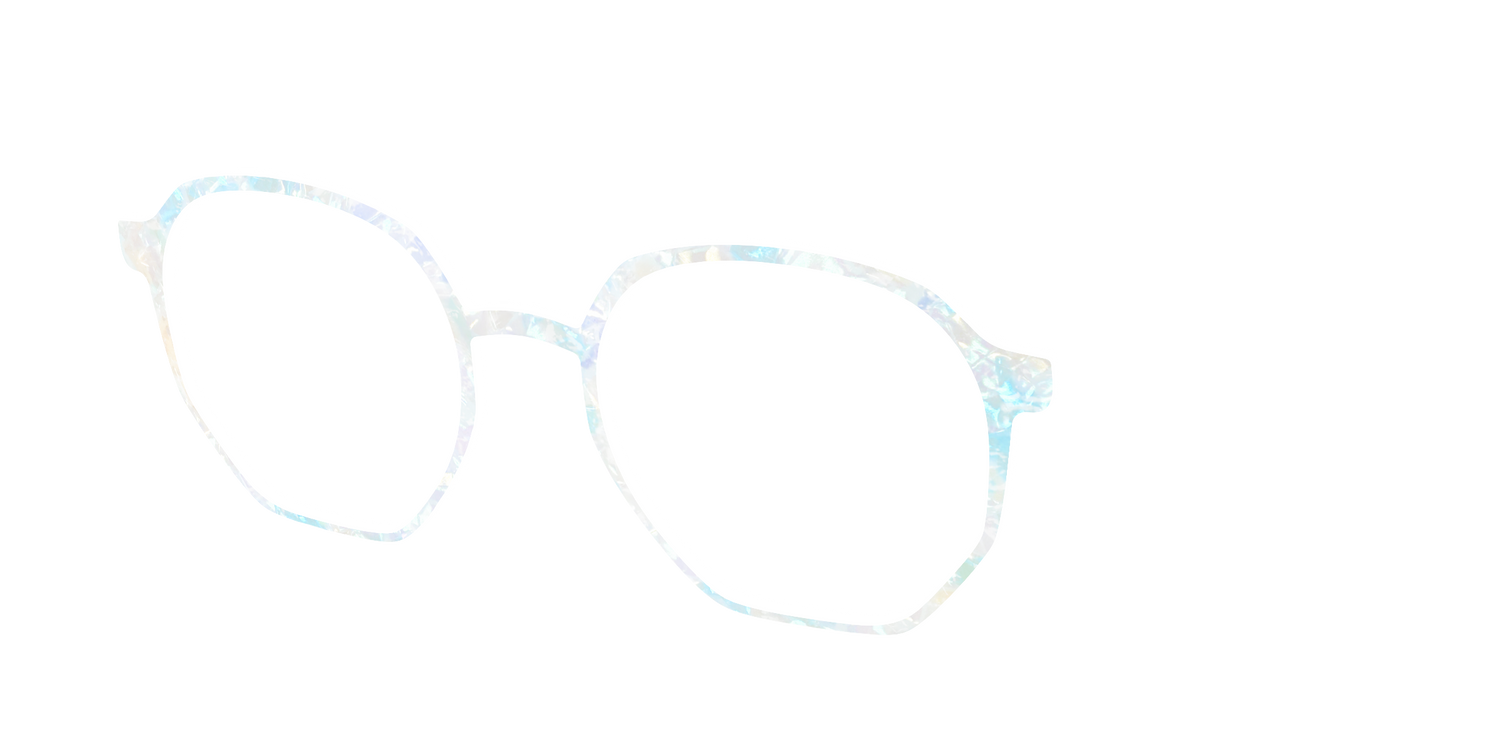 The Pearlescent Opal - Angle Top Image - Pair Eyewear