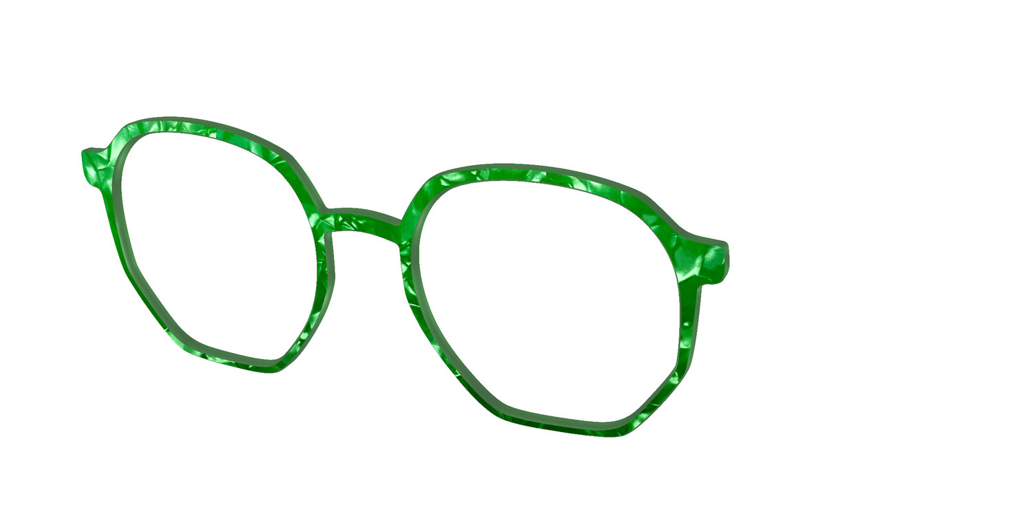 The Peridot Pearl Marble - Angle Top Image - Pair Eyewear