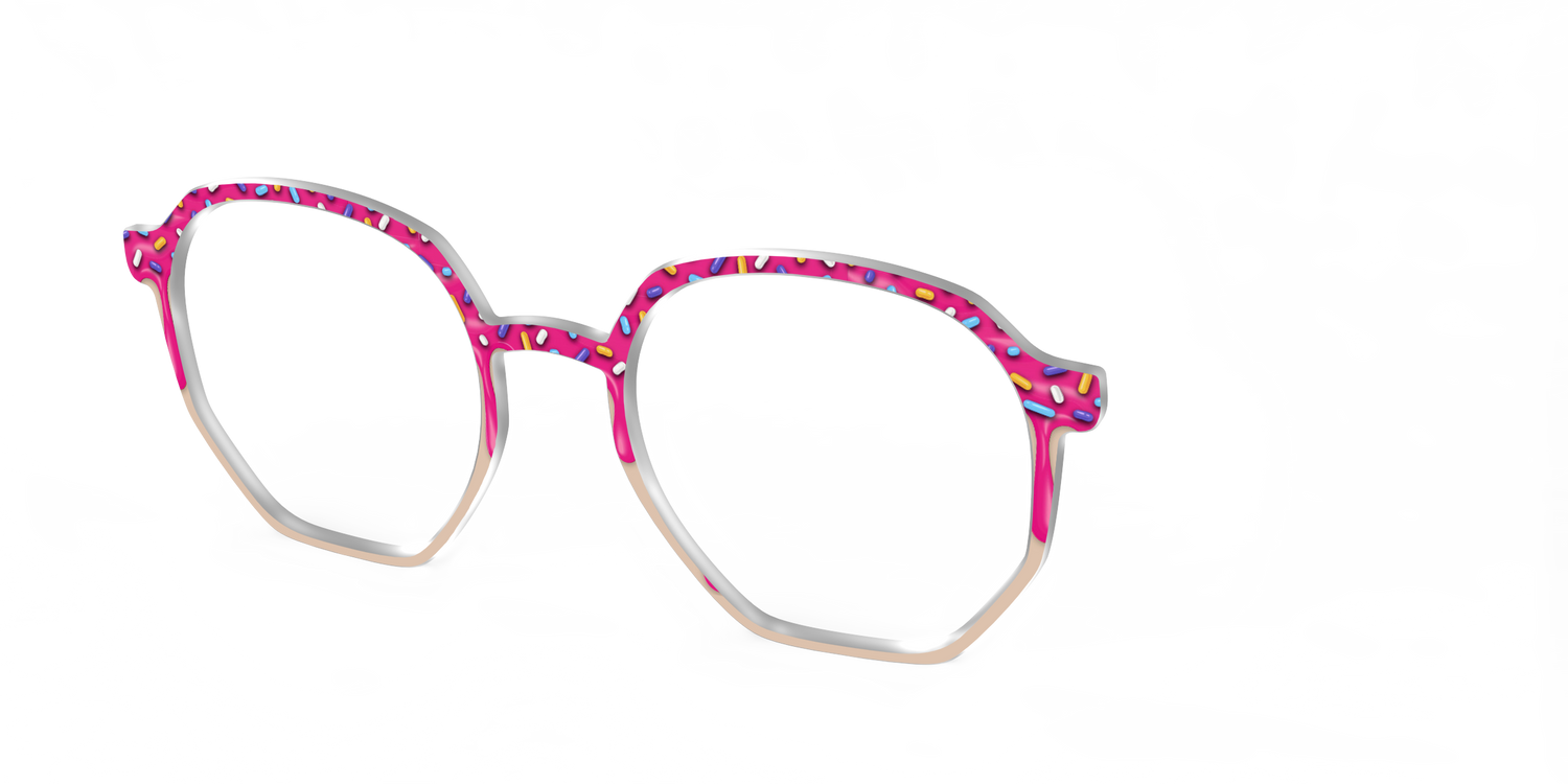 The Pink Pastry - Angle Top Image - Pair Eyewear