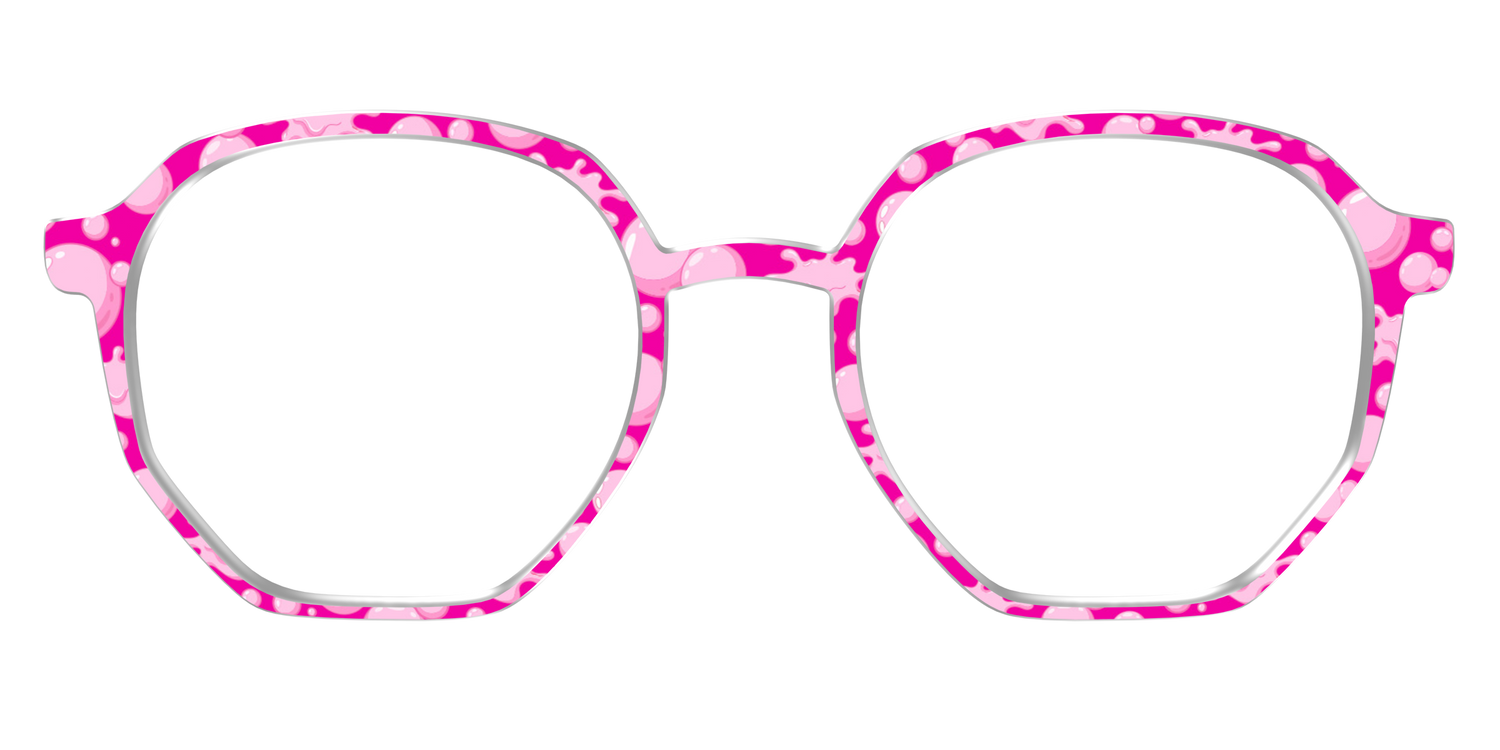 The Pink Pop Bubbles - Front Top Image - Pair Eyewear