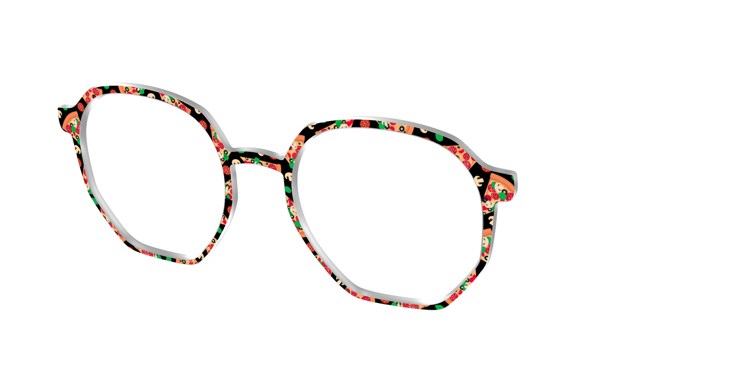 The Pizza Slices - Angle Top Image - Pair Eyewear