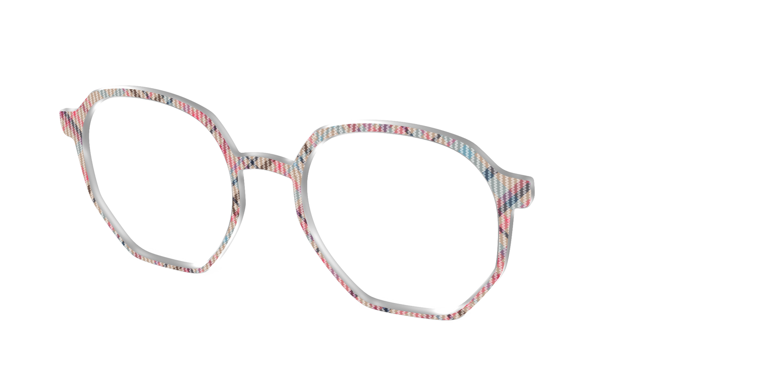 The Pleasant Plaid - Angle Top Image - Pair Eyewear