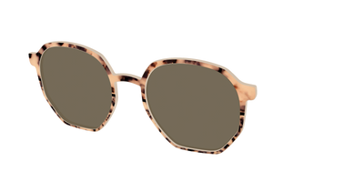 The Polarized Bisque Tortoise Split Sun Top - Angle Top Thumbnail - Pair Eyewear
