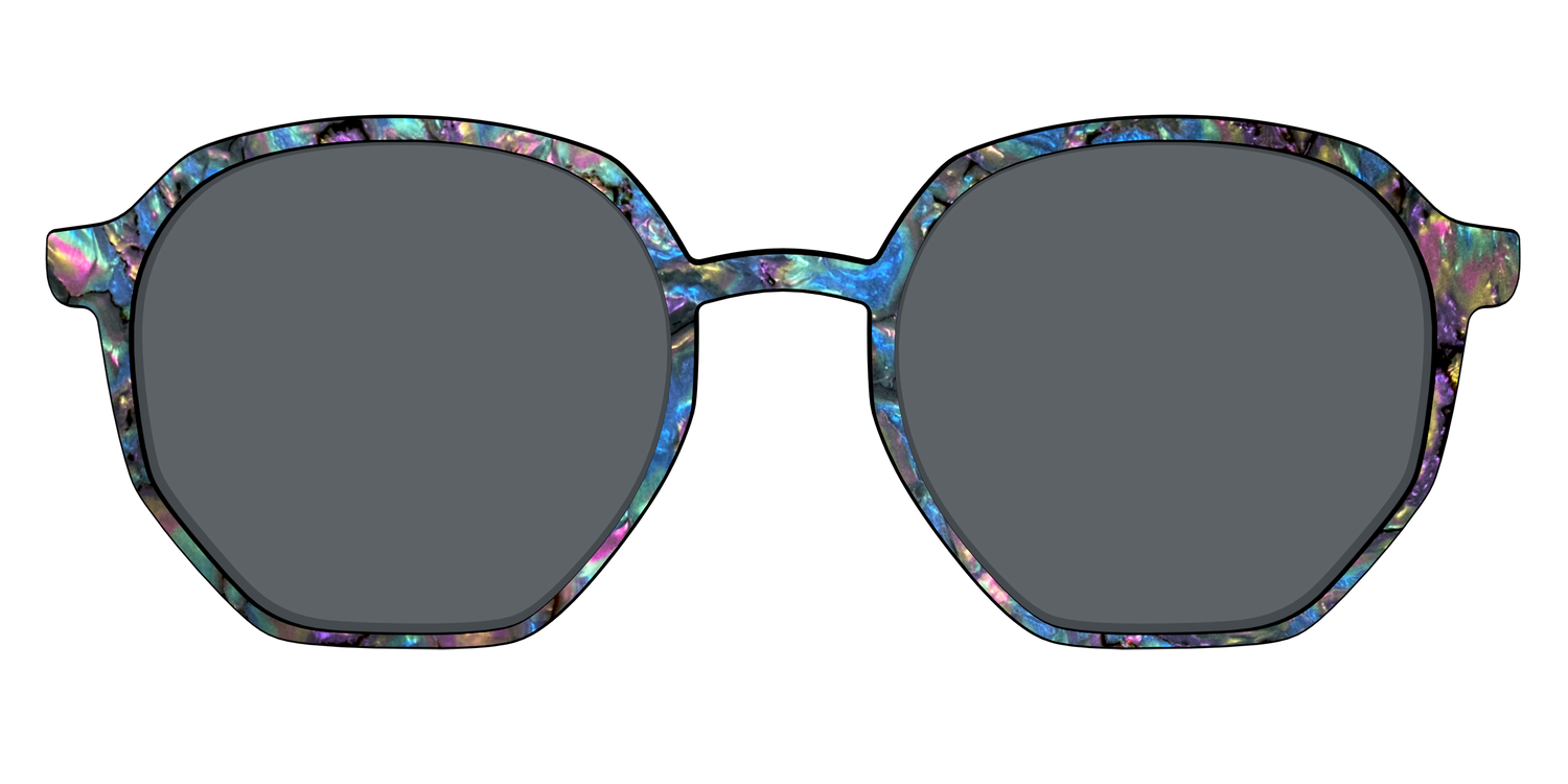 The Polarized Midnight Abalone Sun Top - Front Top Image - Pair Eyewear
