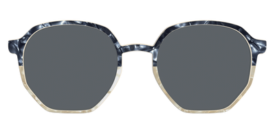 The Polarized Navy to Taupe Pearl Split Sun Top - Front Top Thumbnail - Pair Eyewear