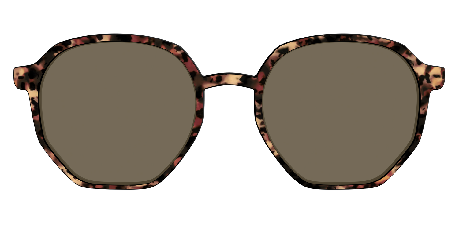 The Polarized Sienna Tortoise Sun Top - Front Top Image - Pair Eyewear