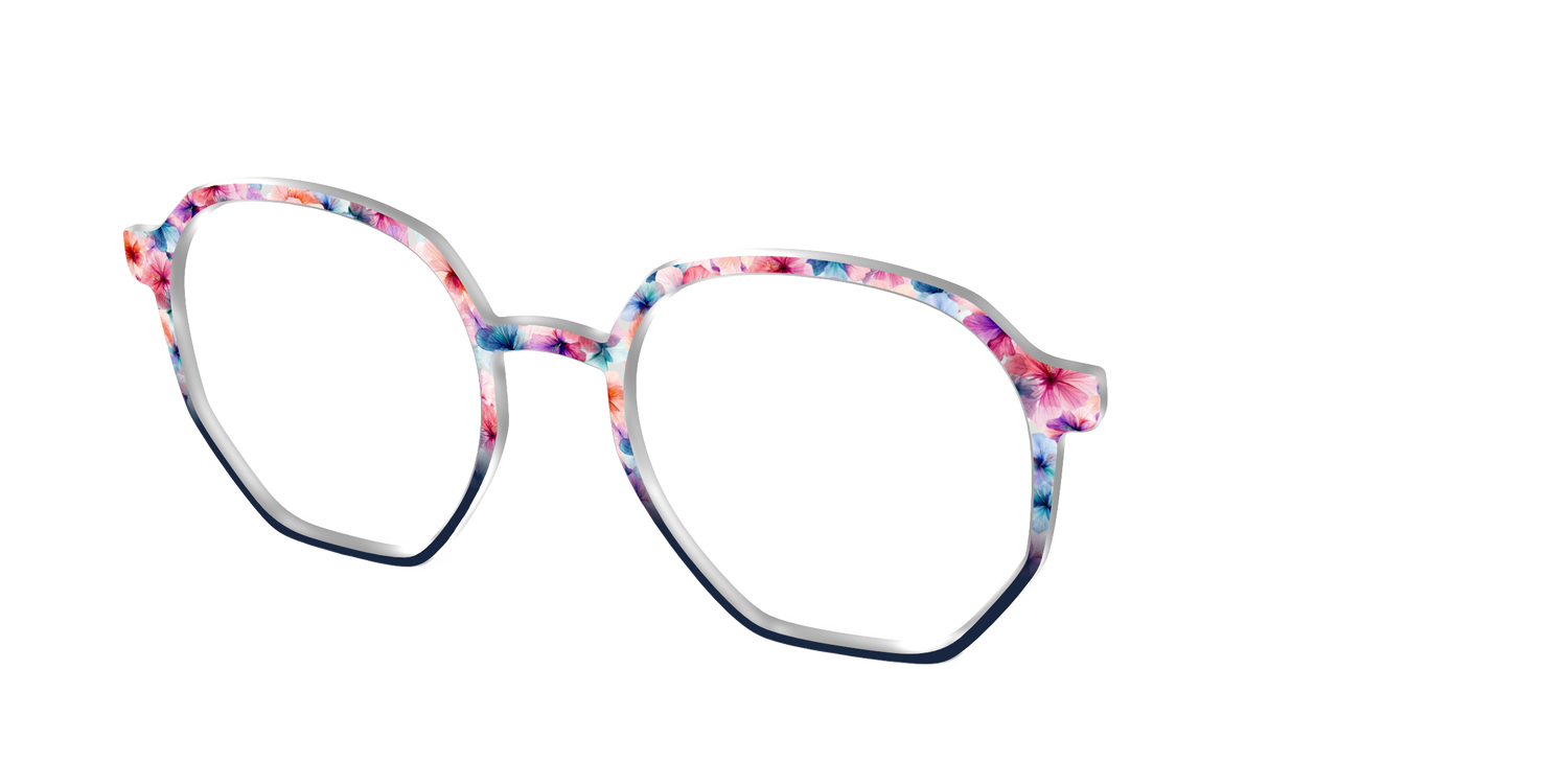 The Pressed Hibiscus - Angle Top Image - Pair Eyewear