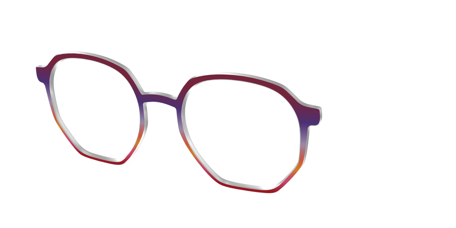 The Primary Gradient - Angle Top Image - Pair Eyewear