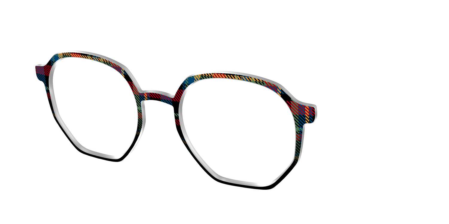 The Principal Plaid - Angle Top Image - Pair Eyewear