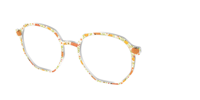The Pumpkin Patch Crystal with Glitter - Angle Top Thumbnail - Pair Eyewear