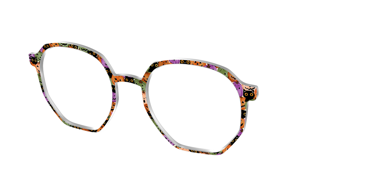 The Purring Pumpkins - Angle Top Image - Pair Eyewear
