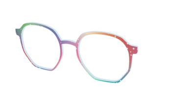 The Rainbow Holographic Celestial - Angle Top Thumbnail - Pair Eyewear