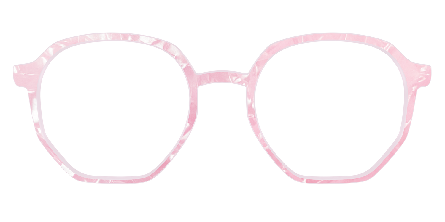 The Rose Quartz Pearl Marble - Front Top Image - Pair Eyewear
