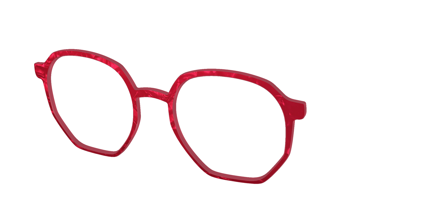 The Ruby Pearl Marble - Angle Top Image - Pair Eyewear
